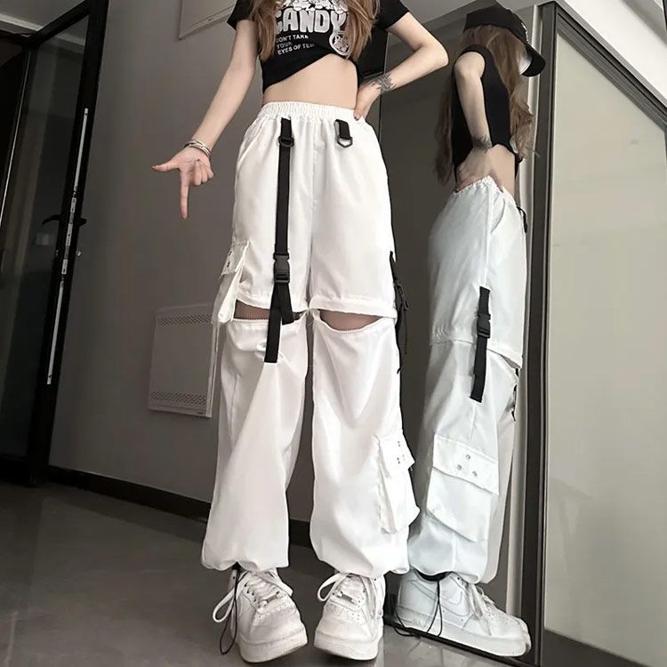 2WAY カーゴパンツ レディース ダンス ロングパンツ ショート