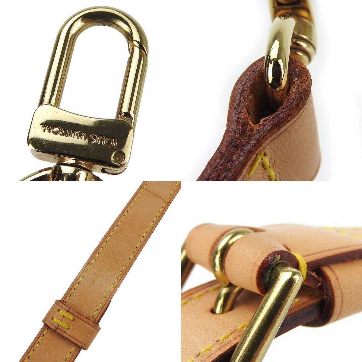 【美品✨】ルイヴィトン モノグラム 肩当て付ショルダーストラップ ゴールド金具 LOUIS VUITTON ルイヴィトン ショルダーストラップ 肩当て付き