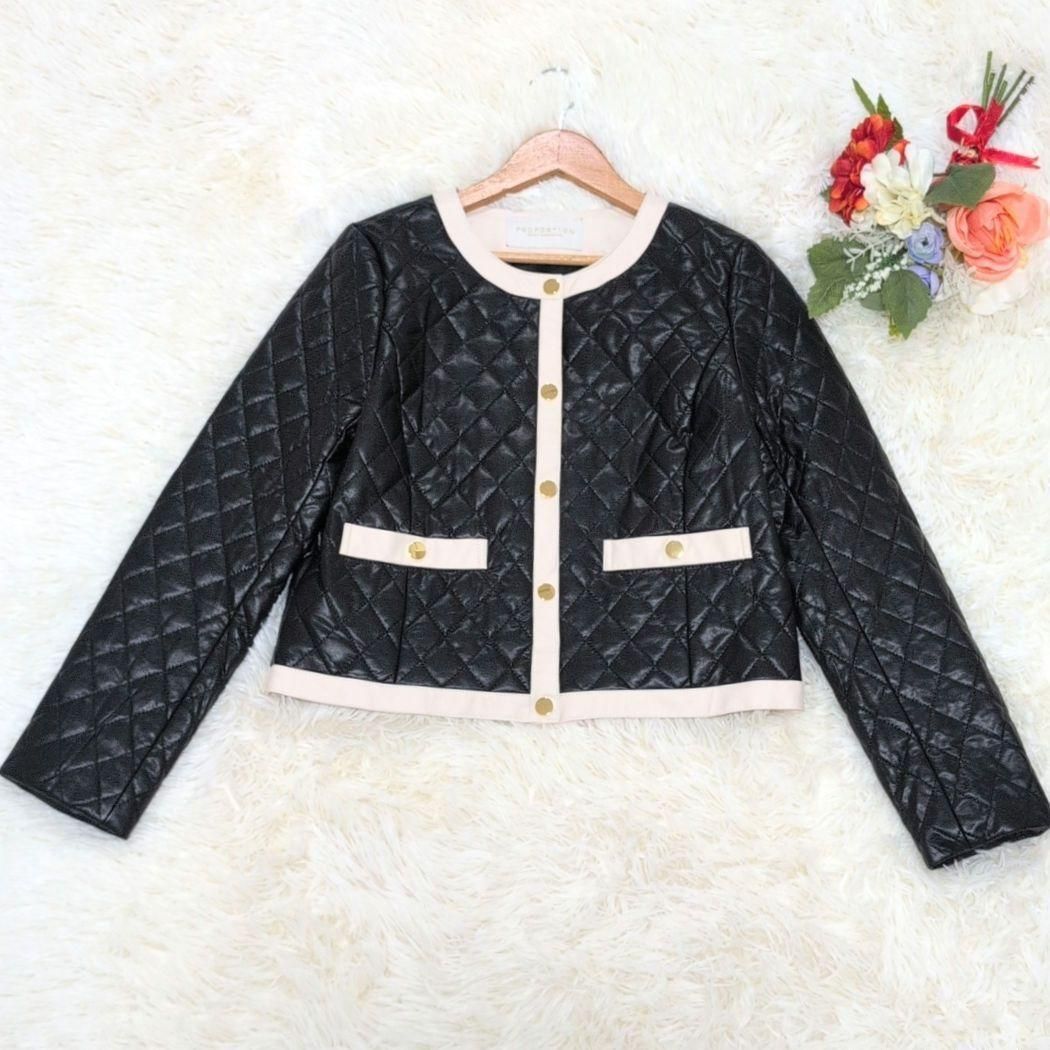 美品 プロポーションボディドレッシング【S】フェイクレザー