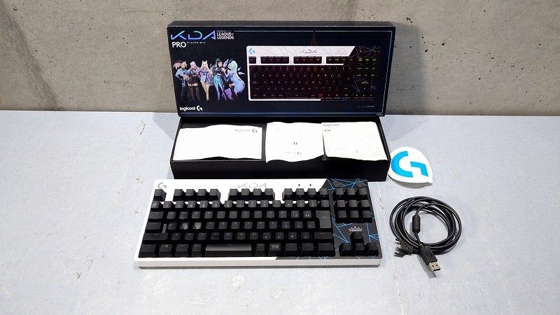 Logicool G ロジクール G PRO LoL K/DA テンキーレス ゲーミングキーボード G-PKB-002LoL ホワイト 