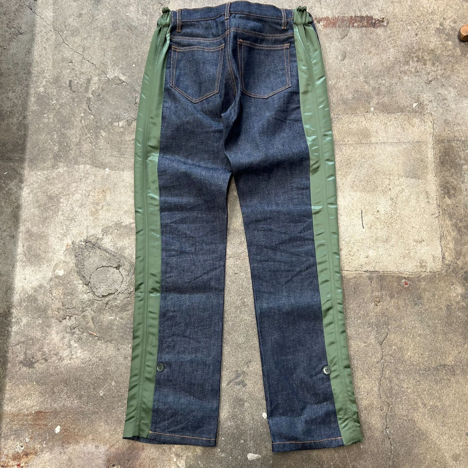 A.P.C. sacai 工場 濃紺 デニムパンツ XS A.P.C. sacai 濃紺デニム