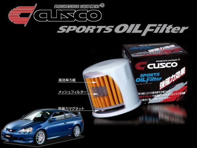 CUSCO クスコ スポーツオイルフィルター インテグラ iS/type-S DC5 K20A 01/7～07/2 (00B-001-A - フィルター