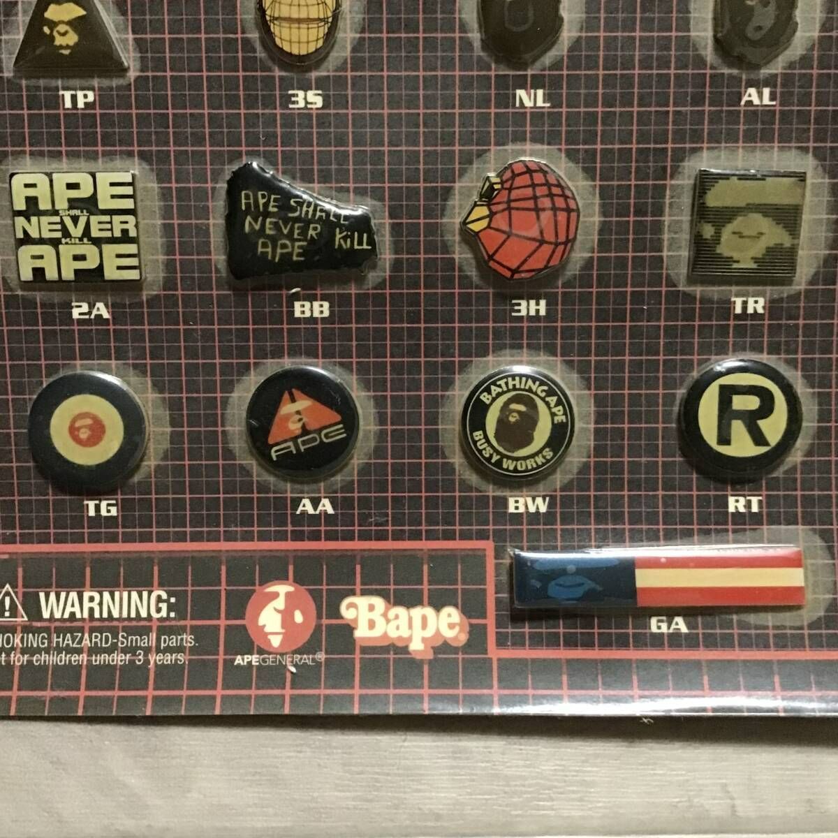 1999年 Futura × BAPE LOGO ピンバッジ セット ピンズ エイプ ベイプ