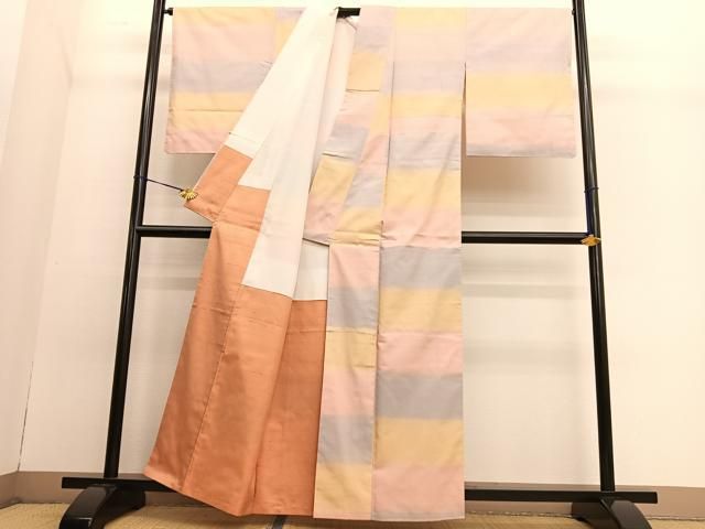 平和屋着物●紅花紬　米沢　霞文　正絹　逸品　未使用　BAAT6730hv 平和屋着物○紅花紬 米沢 霞文 正絹 逸品 未使用 BAAT6730hv - メルカリ