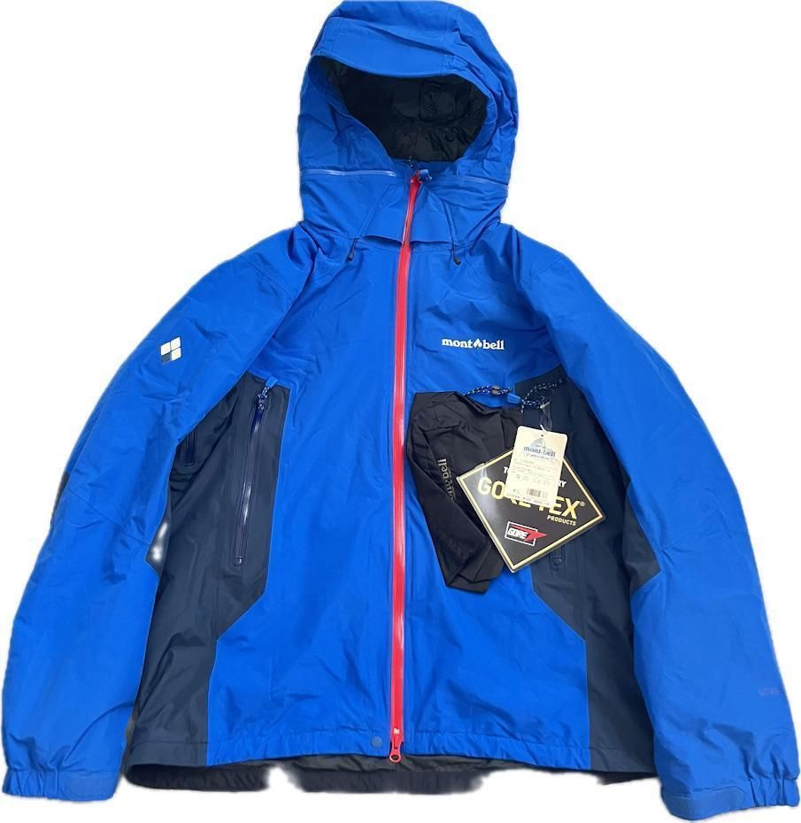 mont-bell モンベル ドロワットパーカ マウンテンパーカー XL ブルー GORE-TEX ゴアテックス 登山トレッキング 収納袋