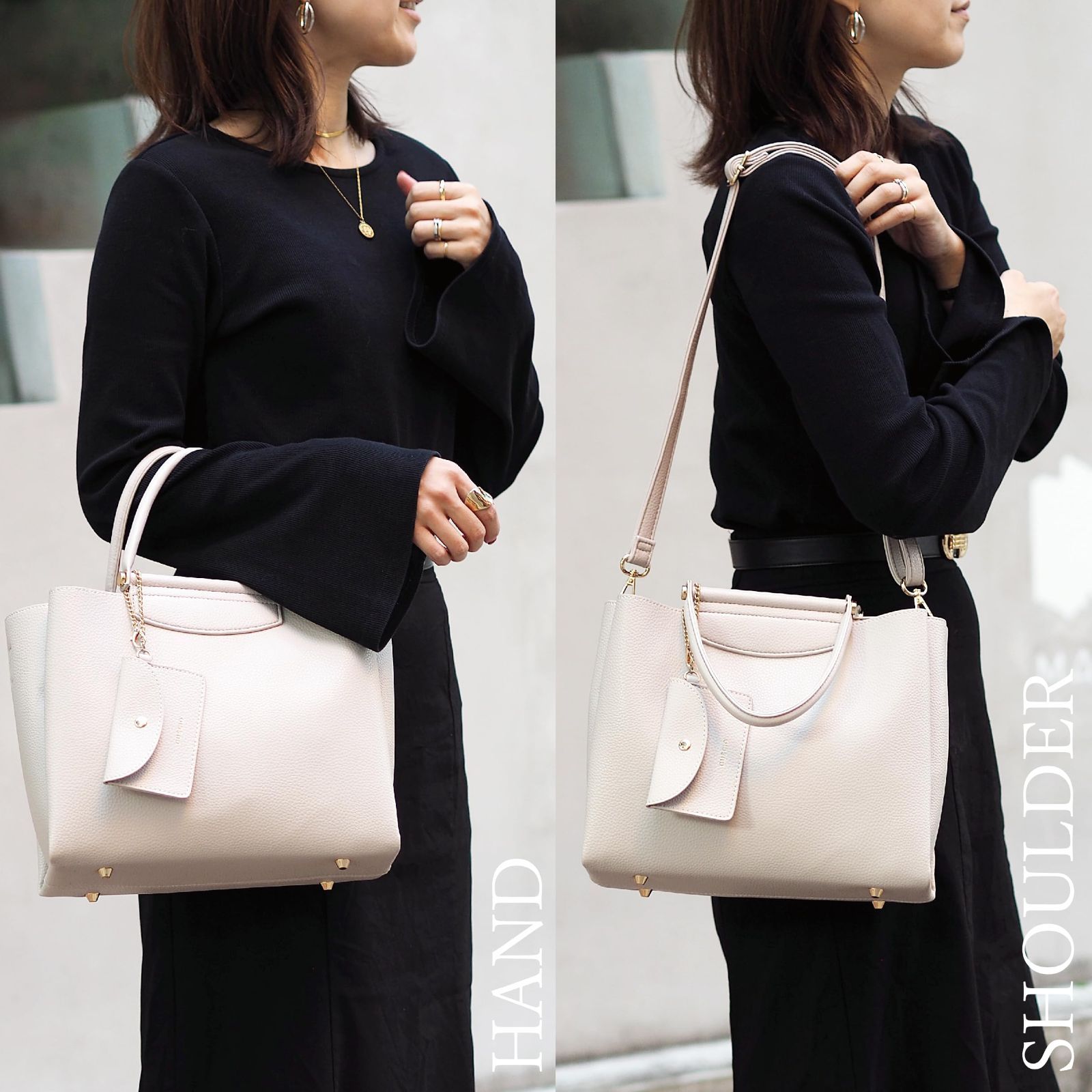 新品 [グッシオ イタリー] 雑誌oggi掲載 2WAYトートバッグ 高