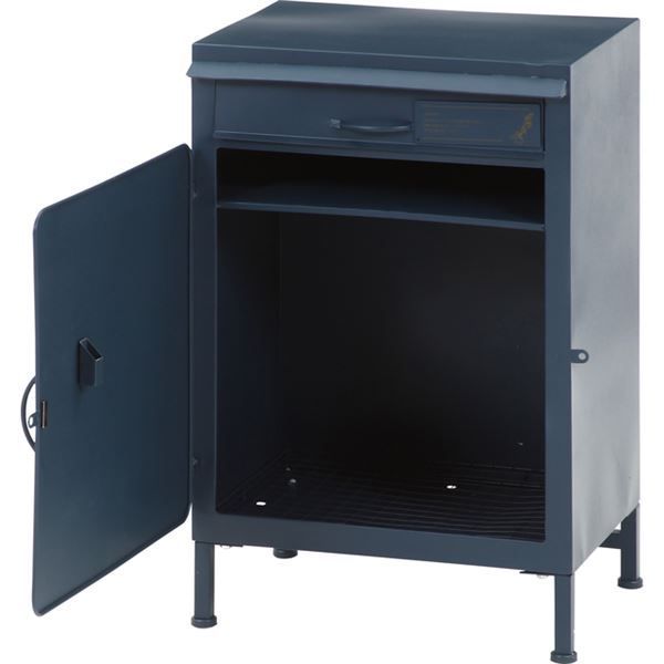 宅配ボックス マーガレット NV ネイビー 組立式 代引不可