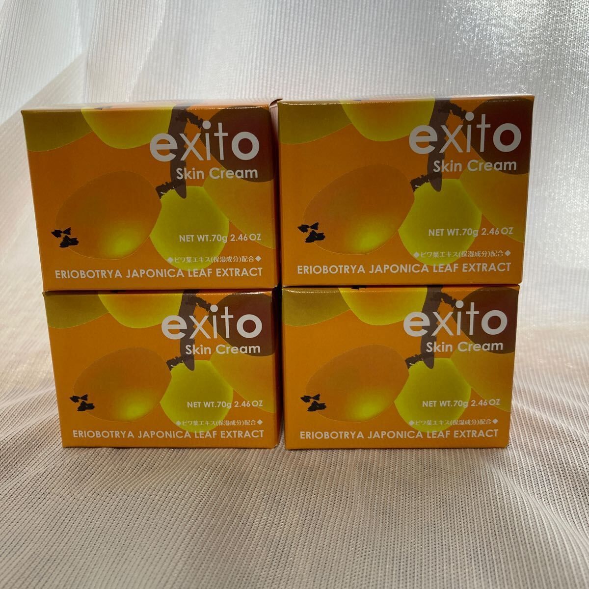 ビワの葉エキス配合 エクシートスキンクリーム（70g）【4個セット