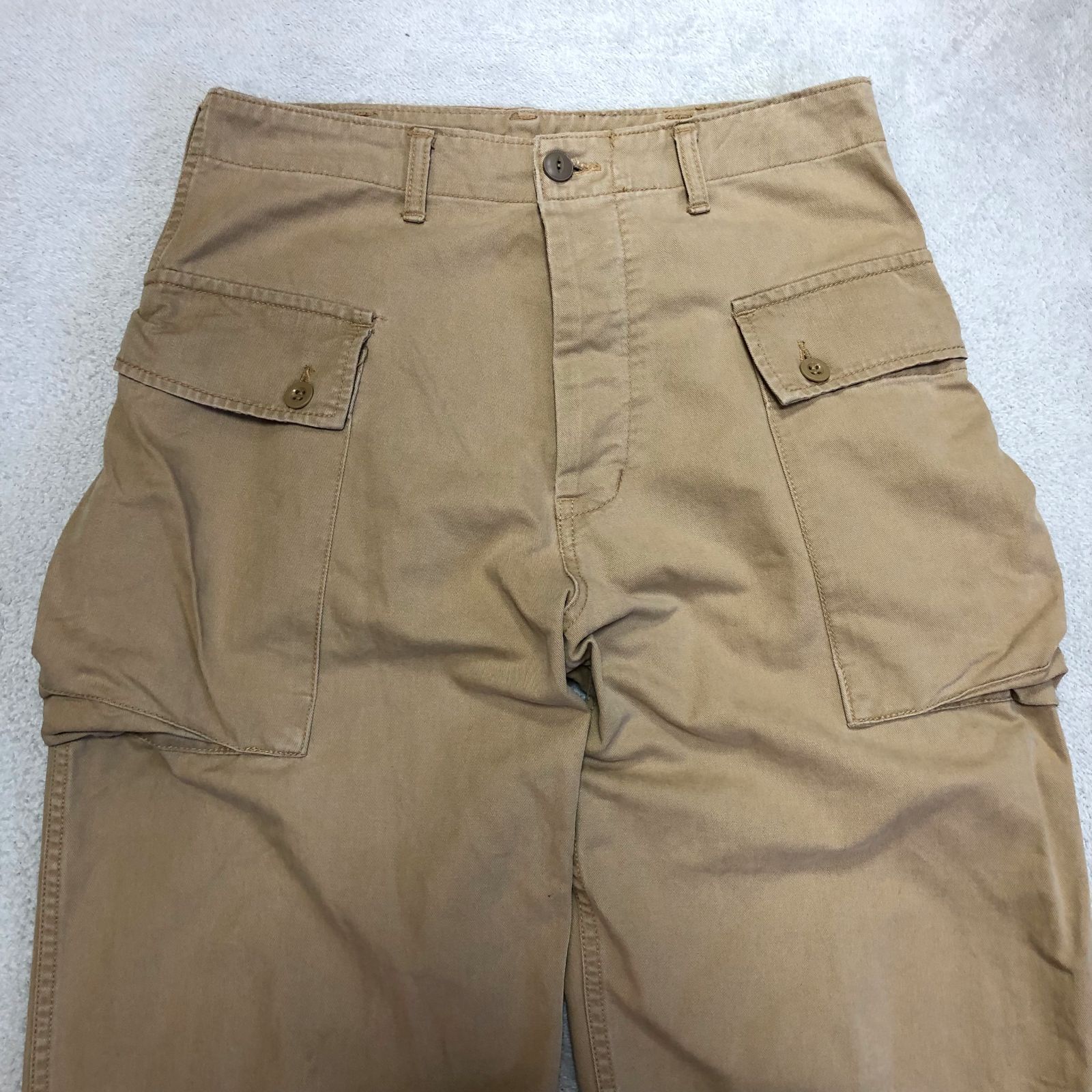 イタリア軍 モンキーパンツ カーキ カーゴパンツ トラウザー　ファティーグパンツ イタリア軍 モンキーパンツ カーキ オリーブ カーゴパンツ 空挺