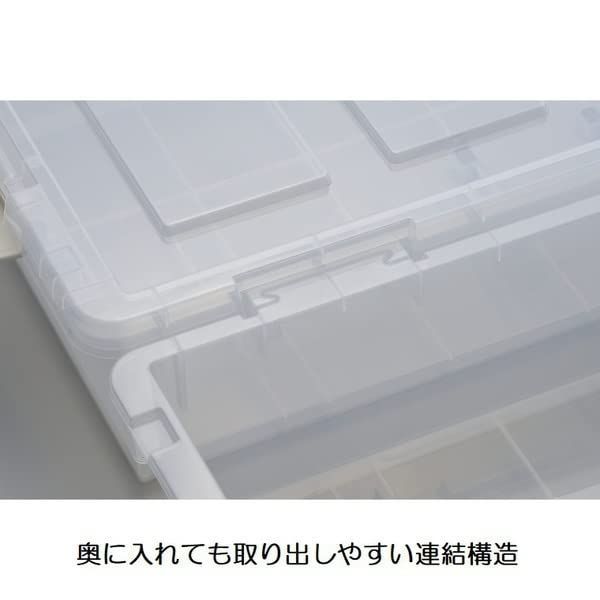 数量 コロ付き ハーフオープン式 クリア 連結構造 ベッド下収納ボックス 幅39×奥行80×高さ16cm JEJアステージ 6個セット ジェーイージェーアステージ 390×800×165mm
