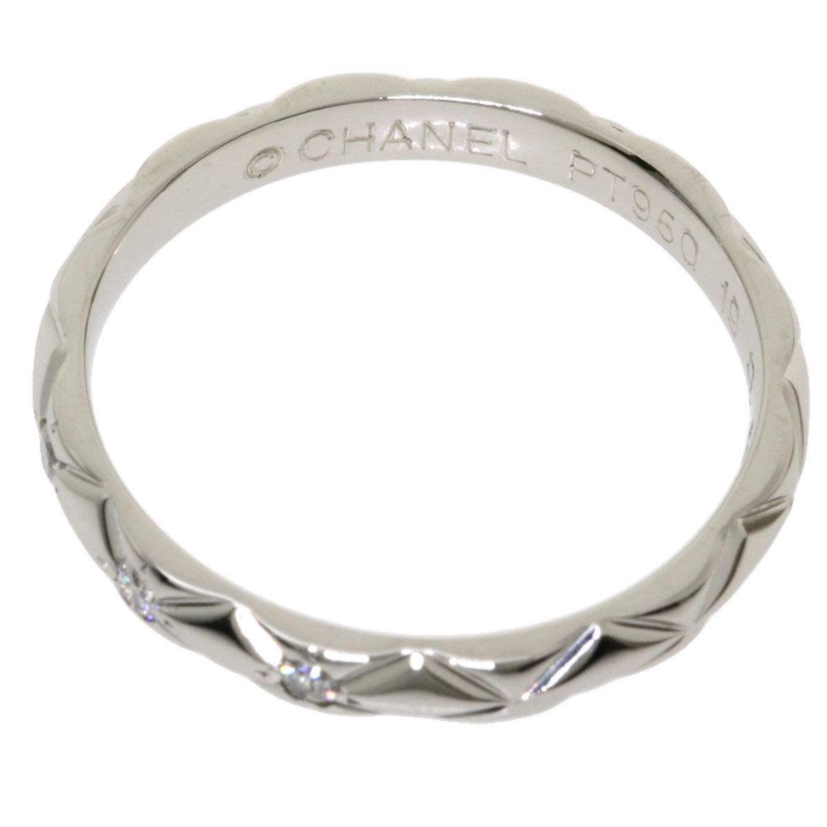 CHANEL シャネル マトラッセ 3P ダイヤモンド #48 リング指輪