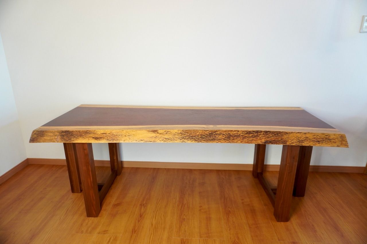 アトリエ木馬 一枚板 パドック ダイニングテーブル W175cm