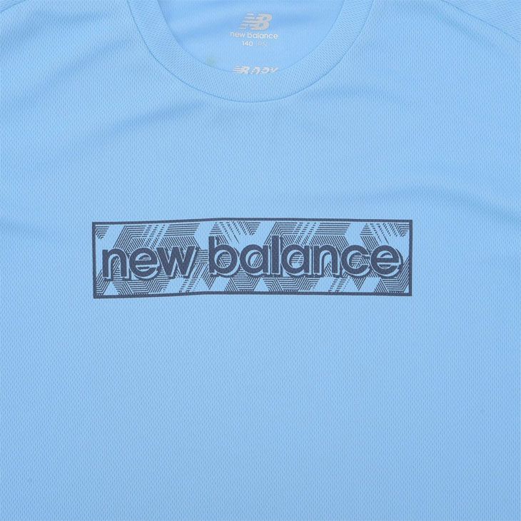 ニューバランス キッズ 半袖 Tシャツ 130-160cm 子供服 Newbalance プラクティスシャツ リニアロゴ ドライ プリント サッカー  フットサル 子ども用 スポーツウェア トップス 青 水色 ブルー フットボール/ABT45224-TCA - メルカリ