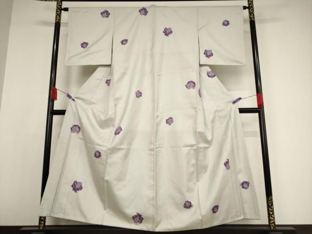 平和屋着物□上質な小紋 立波地紋 暈し染め 正絹 逸品 AAAY0352ph