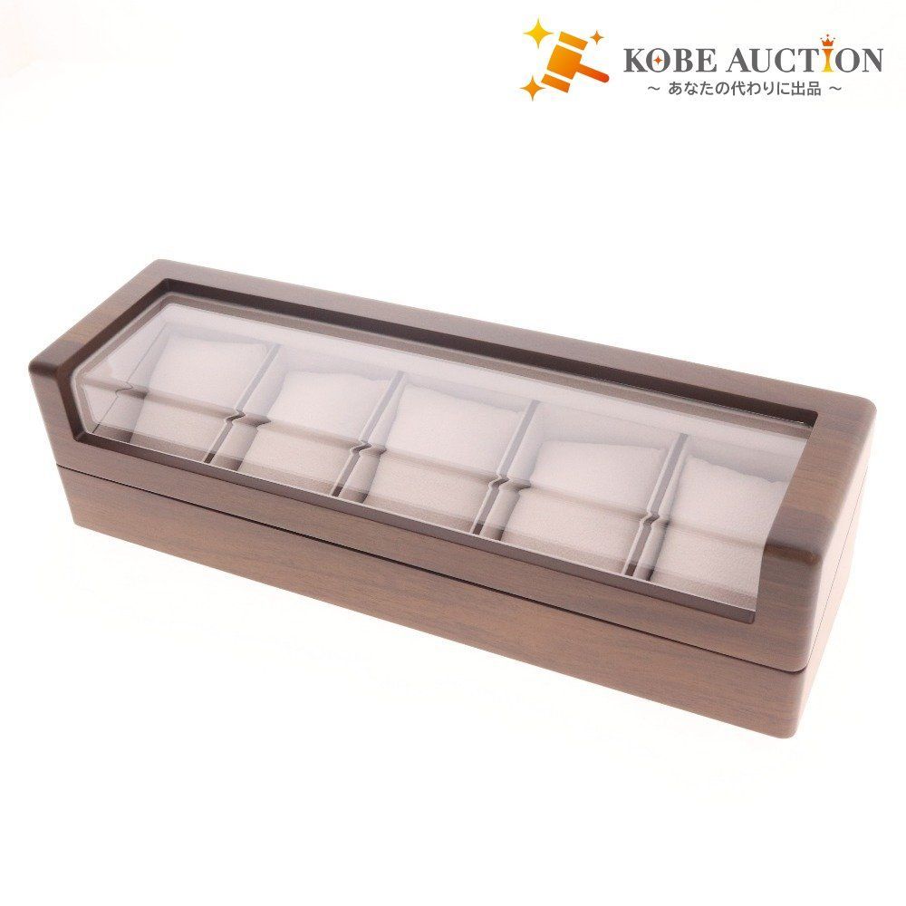 腕時計 収納ケース ウォッチボックス コレクションケース ディスプレイ 5本 メンズ ブラウン