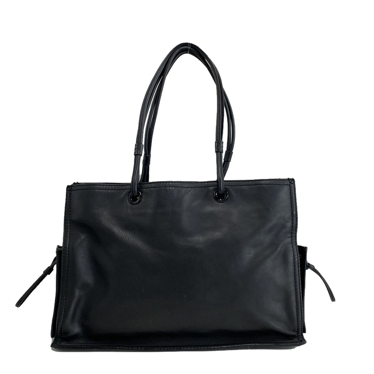 LOEWE(ロエベ) トートバッグ ショッパートート 323.93.001 黒 スタッズ/クラウン レザー - メルカリ