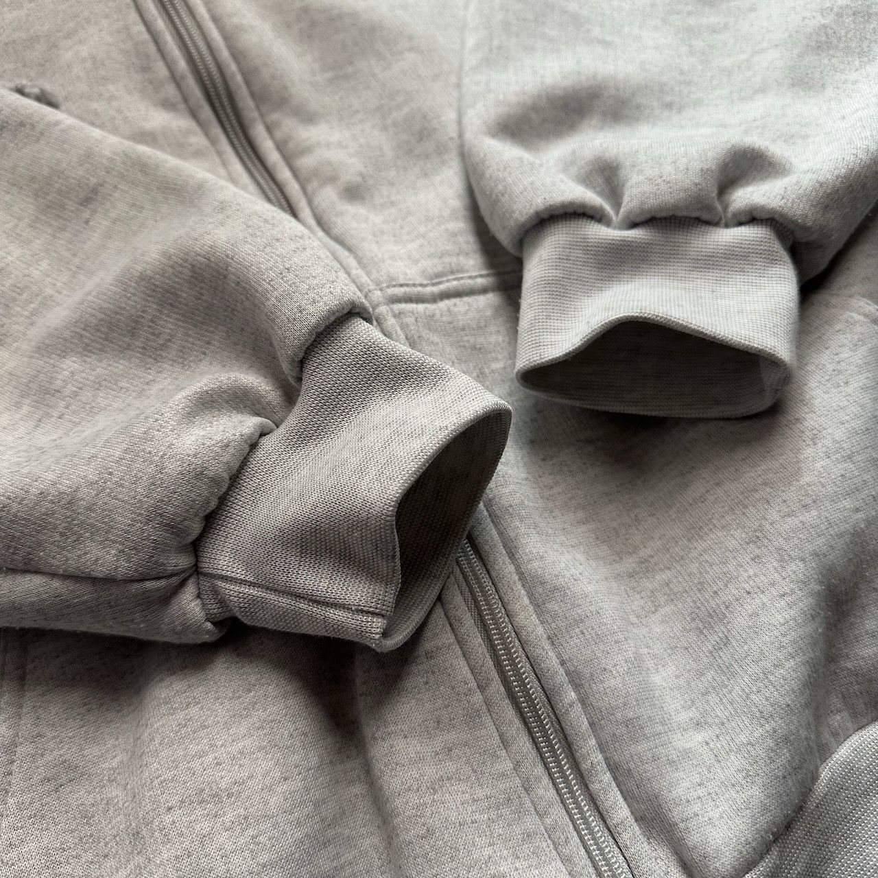 90s~ ダブルフェイス 裏地サーマル ジップアップ フーディー パーカー