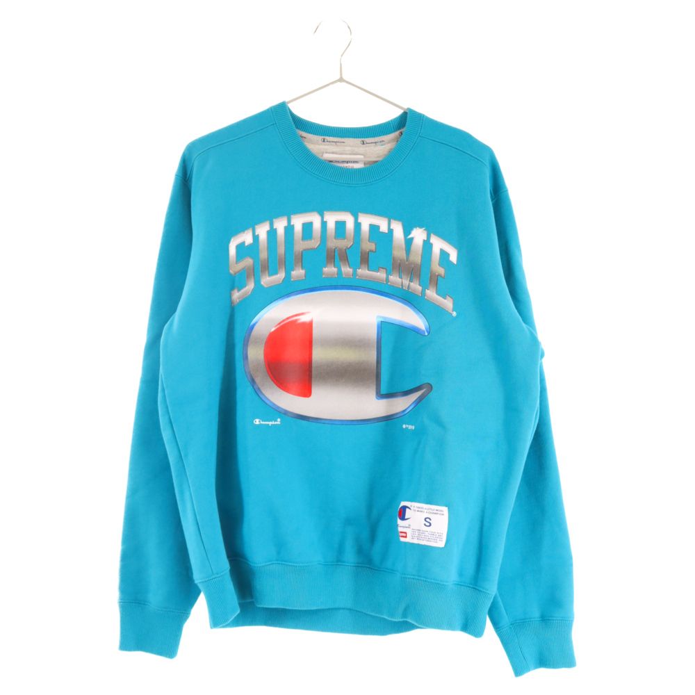 SUPREME (シュプリーム) 19SS×CHAMPION CHROME CREWNECK チャンピオン