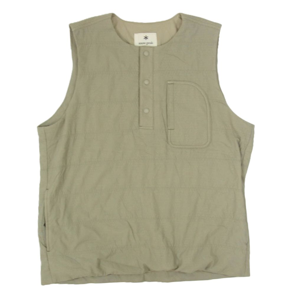 snowpeak スノーピーク SW-21SU005 Flexible Insulated Vest インサレーション 中綿 ベスト プルオーバー カーキ系 M