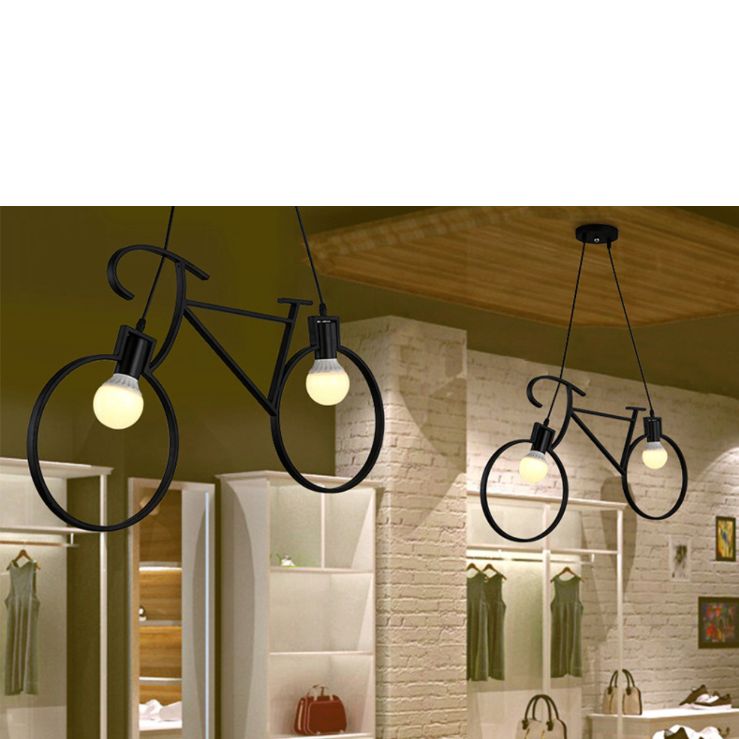 自転車天井シャンデリア LED エジソン電球サービスで付き 自転車天井シャンデリア LED エジソン電球サービスで付き