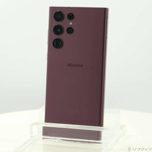 中古品〕 Galaxy S22 Ultra 256GB バーガンディ SC-52C docomo