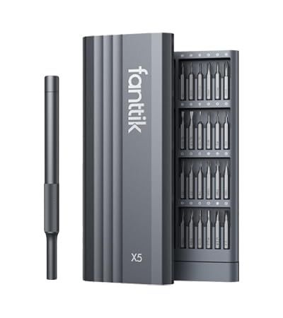 Fanttik X5 精密ドライバーセット 25-in-1 ミニドライバー 5|32インチ 六角 磁気ドライバービットセット ポケット手動ハンドツール ドライバーツールセット 電子機器修理ツールキット