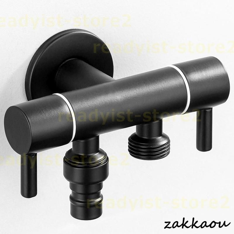 蛇口 蛇口 二股蛇口 洗濯機用水栓 モッププール用 屋外用 給水栓 防錆 二重出口 蛇口交換ガーデン 水栓 水道蛇口 おすすめ