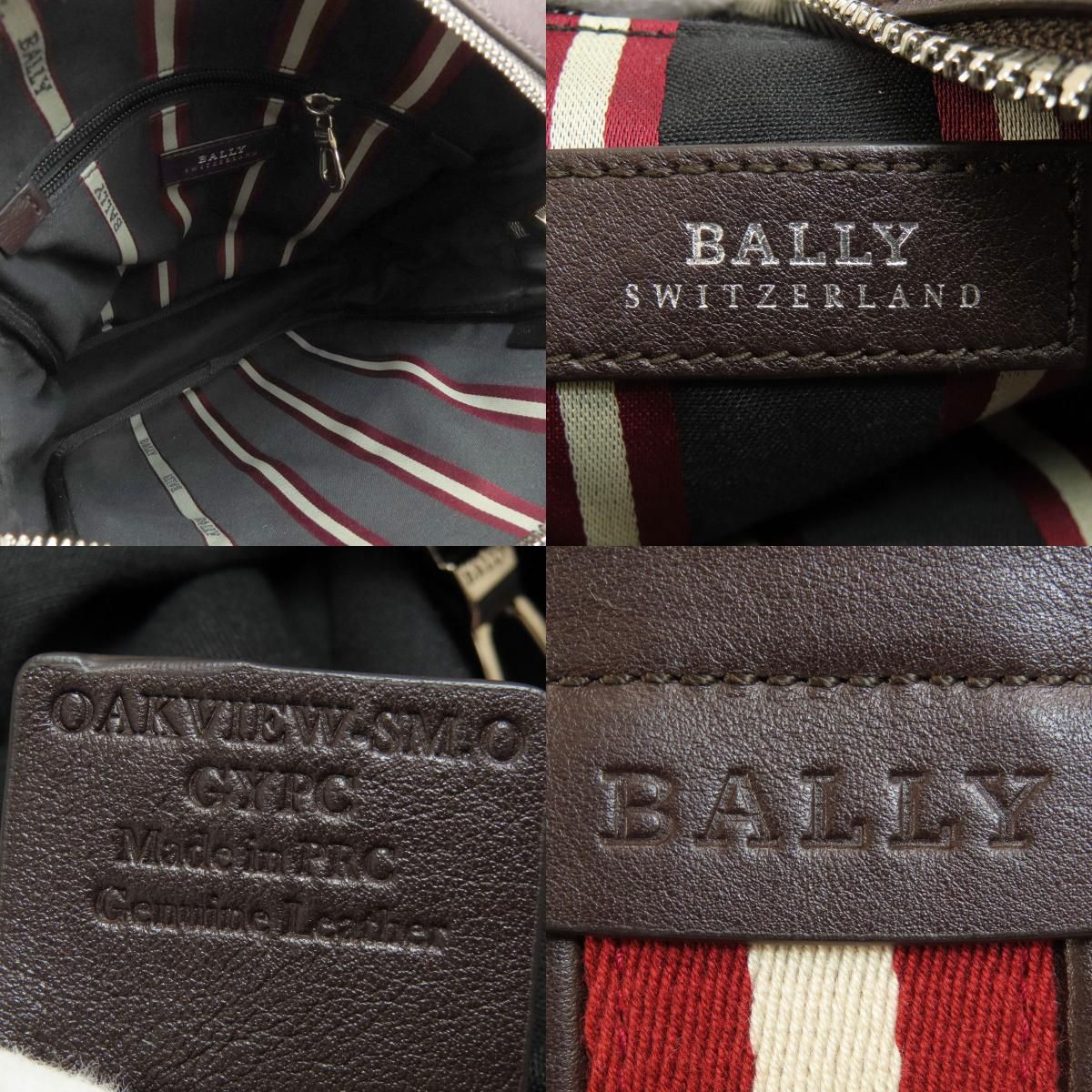 BALLY バリー ロングショルダー バリーストライプ ショルダーバッグ レザー レディース