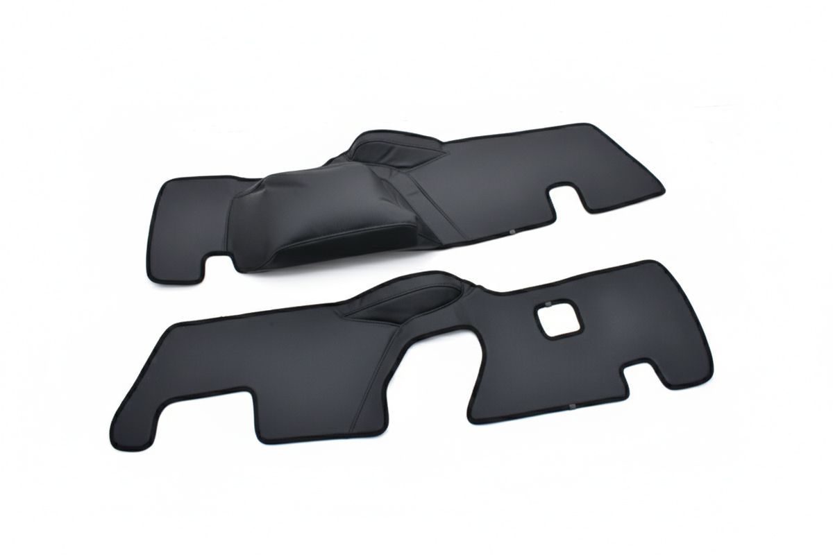 ランドクルーザー 250 ランクル 7人乗り ラゲッジ サイドカバー ブラックレザー 保護 汚れ防止 マジックテープ取付 PVC LC250 ラゲージ