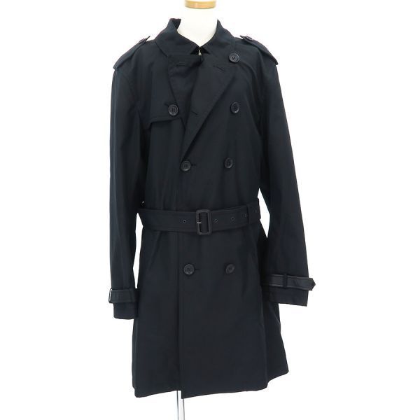【極美品】COACH メンズ トレンチコート ブラック COACH - コーチ COACH コート トレンチコート 裏シグネチャー