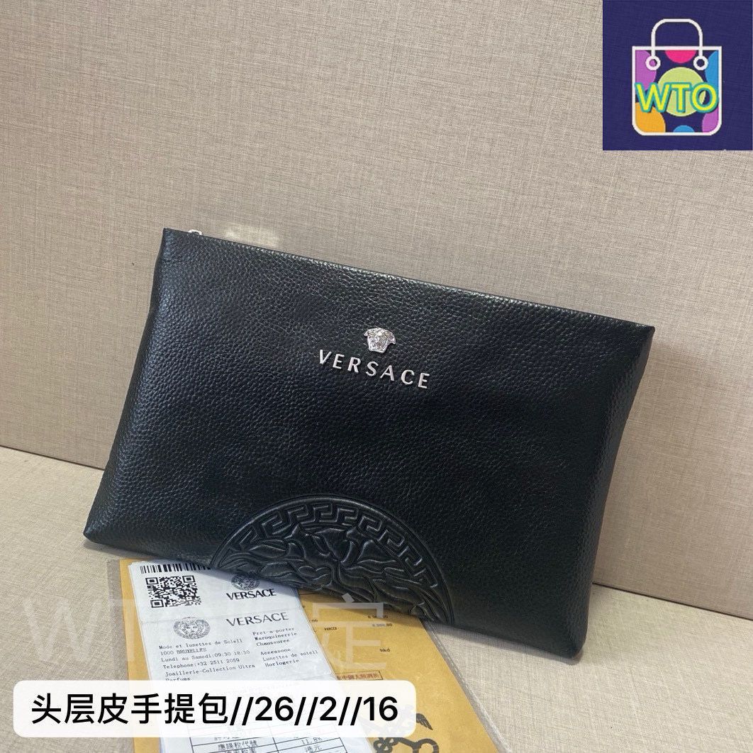 本日WTO] ヴェルサーチ Versace 高級レザー ベルト＆バッグ
