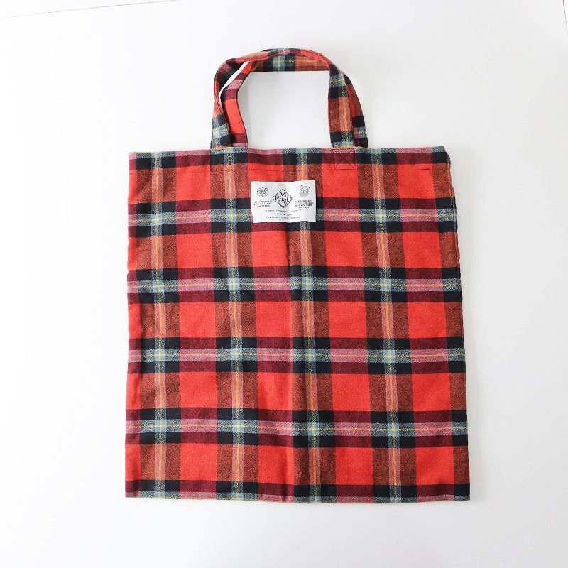 オールドマンズ　テーラー　R&D.M.Co. タータンチェック トートバッグ R&D.M.Co- / OLDMAN'S TAILOR TARTAN CHECK BAG アールアンド
