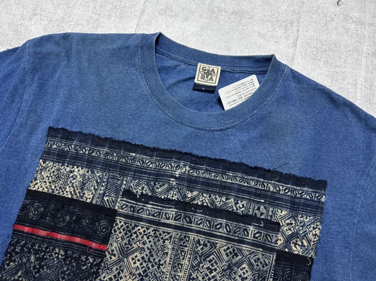 新品 定価19800円 GARA ライト インディゴ 半袖 Tシャツ ガラ 