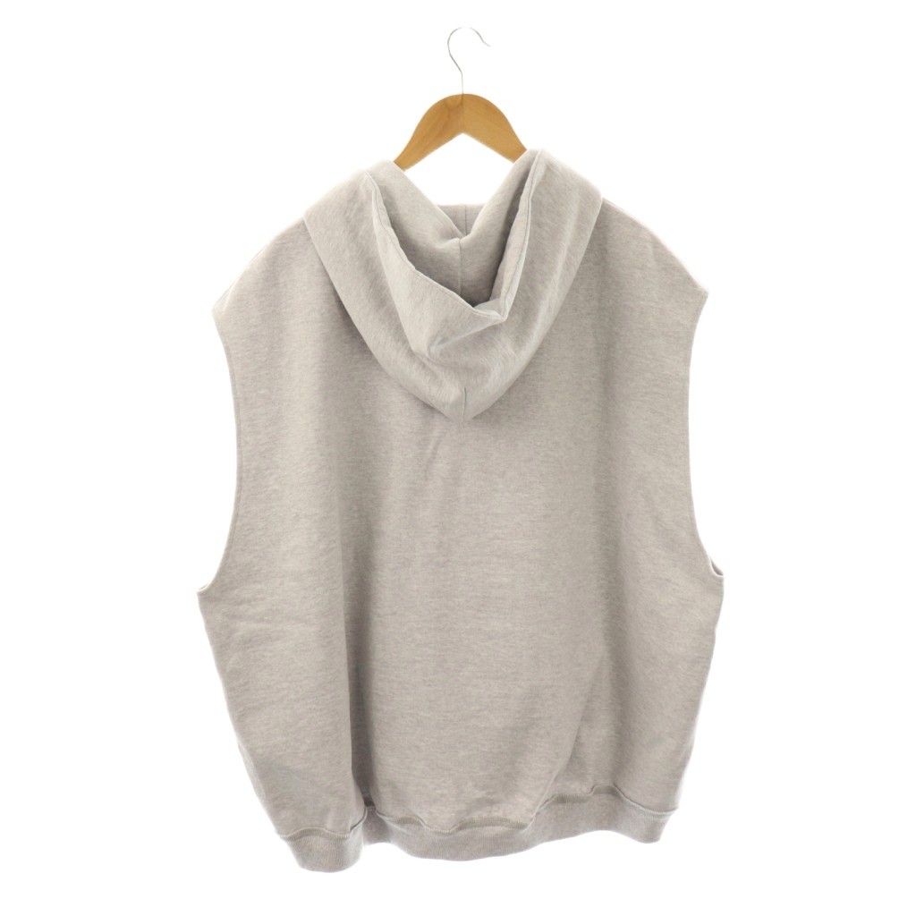 マーカウェア MARKA WARE 23SS NO-SLEEVE HUGE PARKA ノースリーブパーカー スウェット 1 ライトグレー |DO OS