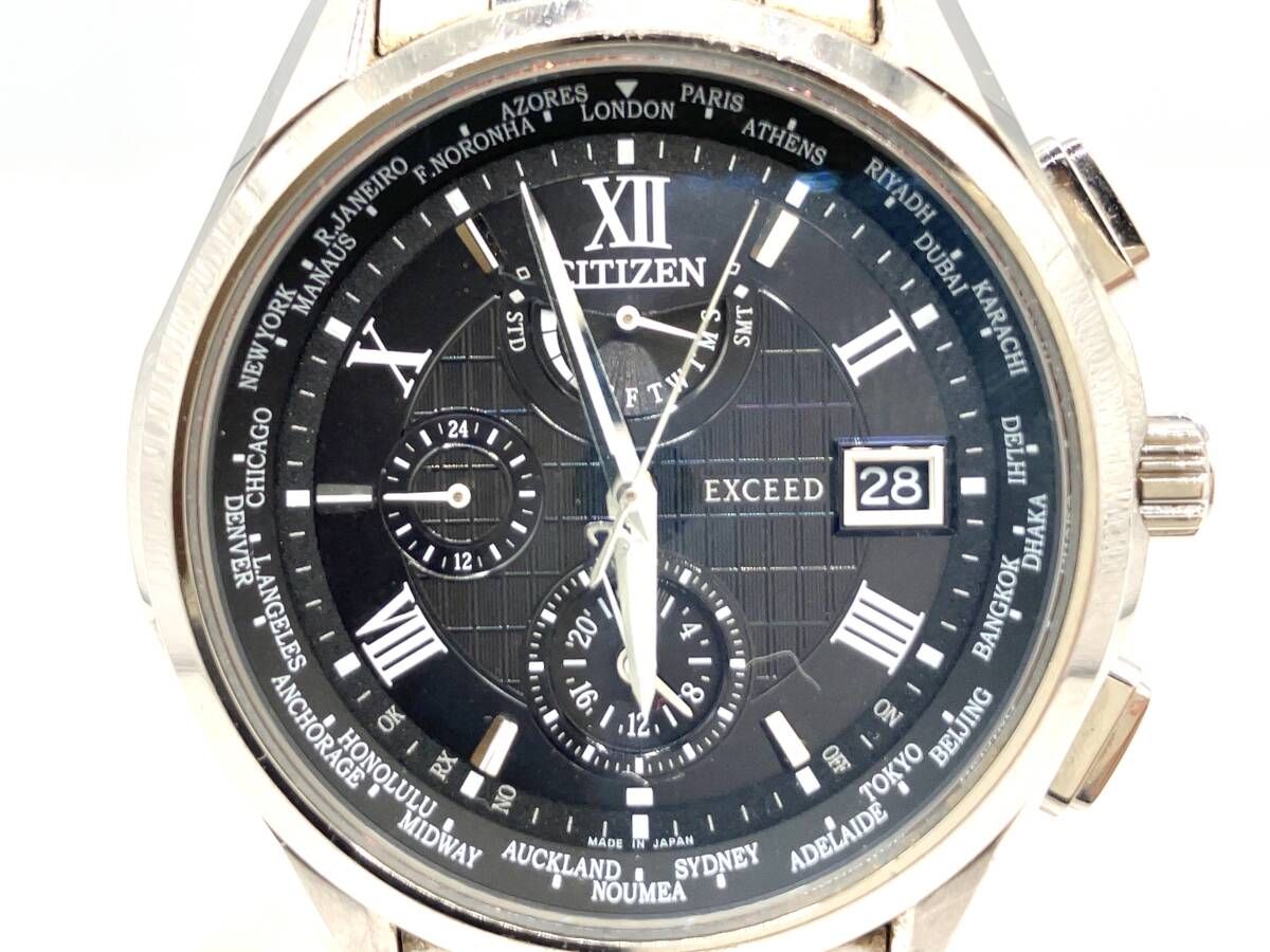 箱有 CITIZEN シチズン エクシード エコドライブ AT9110-58E | H820-T023916 ソーラー電波 メンズ