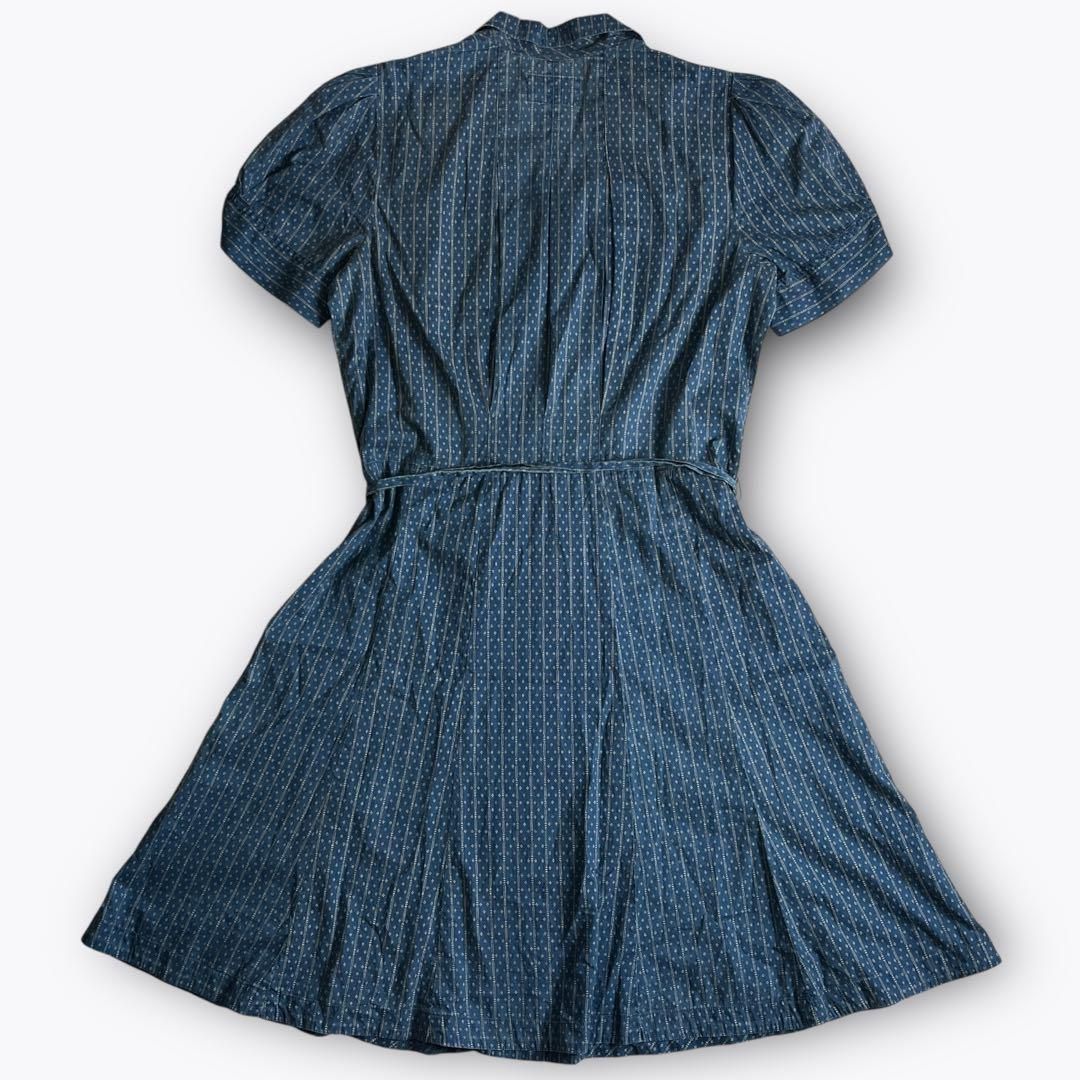 RRL ALASKA INDIGO WABASH STRIPE DRESS 2000000018300