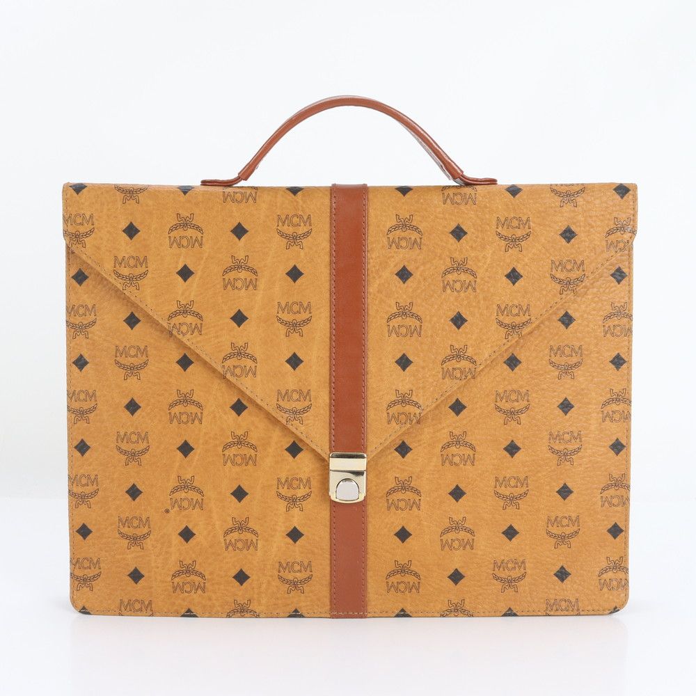 △△MCM エムシーエム ビジネスバッグ ブラック エムシーエム MCM mcm