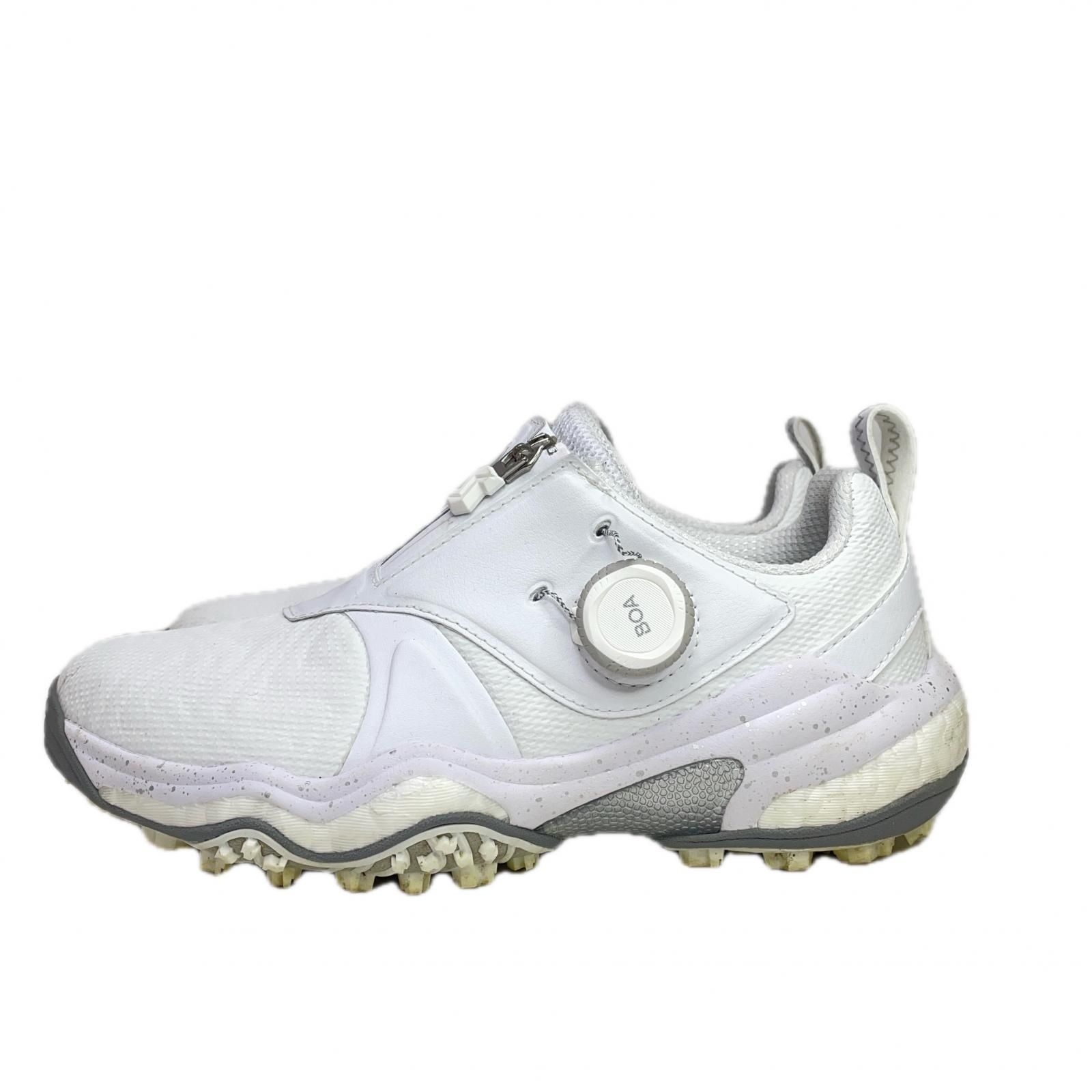 アディダスゴルフ adidas GOLF ゴルフシューズ 22cm ホワイト コードカオス 25 ボア スパイクレス 防水 IE3447