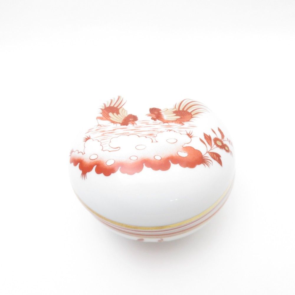 美品 Richard Ginori リチャードジノリ レッドコック 小物入れ ボンボン 菓子器 SO2946F1 