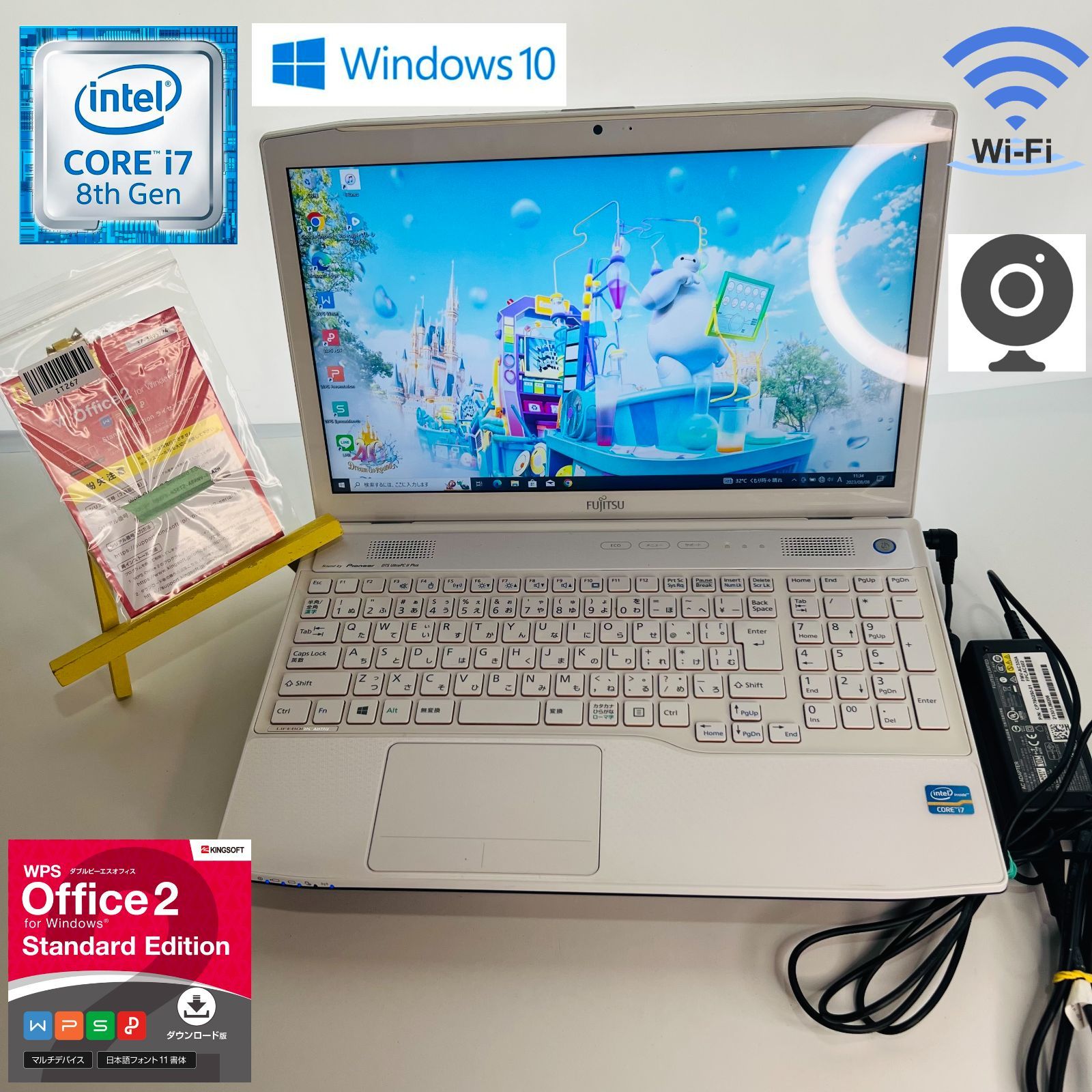 保証1カ月】中古 富士通 LIFEBOOK AH/77J Core i7 新品SSD1TB