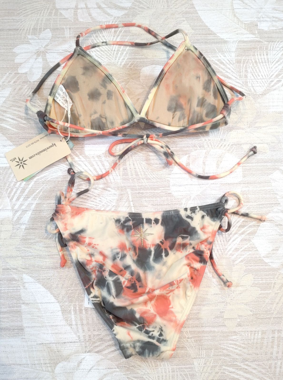 KPS 水着 タイダイ 手染め ワンピース ロンハーマン KPS 手染め