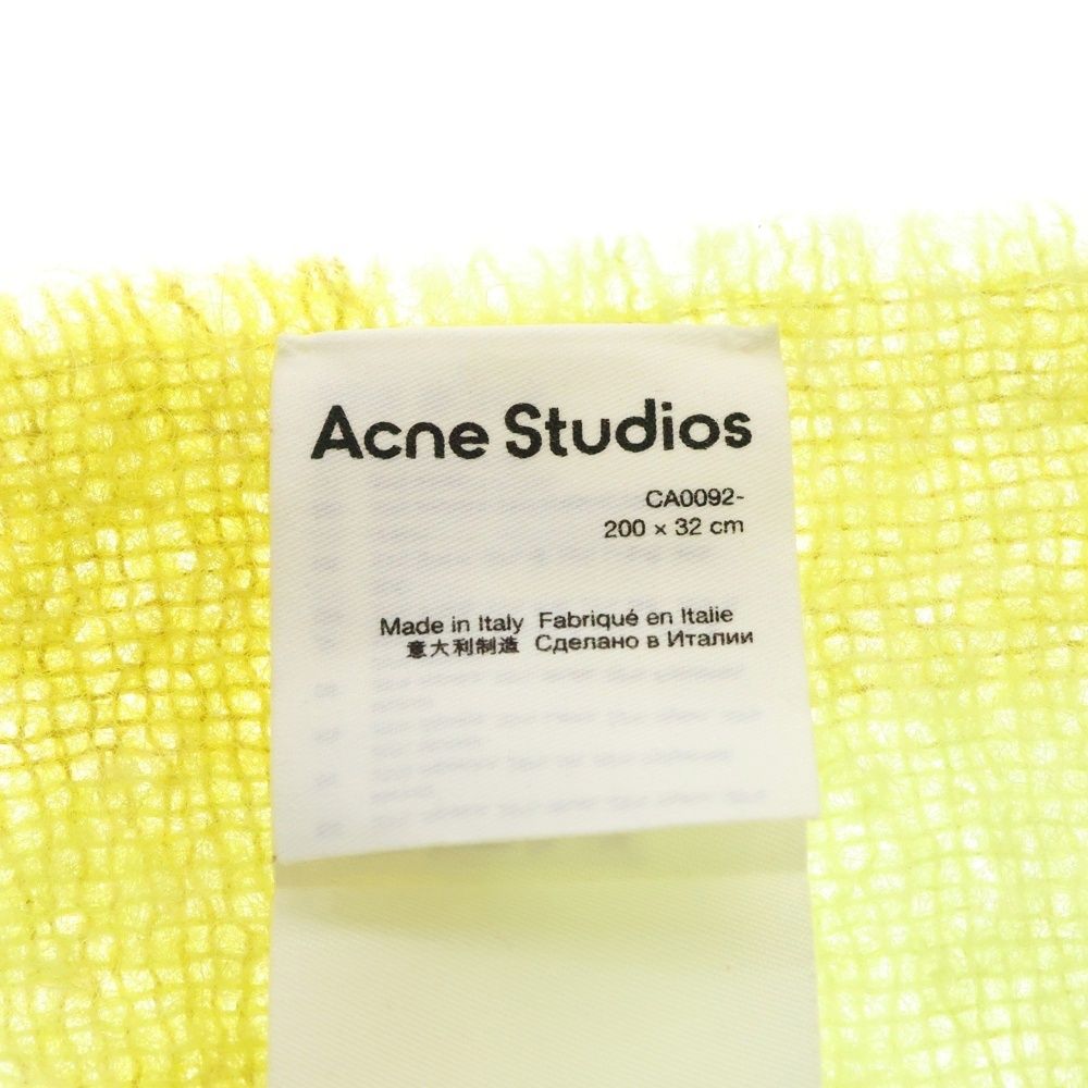 マフラー モヘアチェック 春の暖かさ Hlu Acne Studios Acne Studios モヘアチェックマフラー