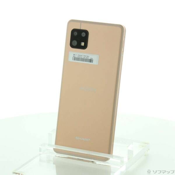 中古品〕 AQUOS sense6 64GB ライトカッパー SH-RM19 楽天 SIMフリー