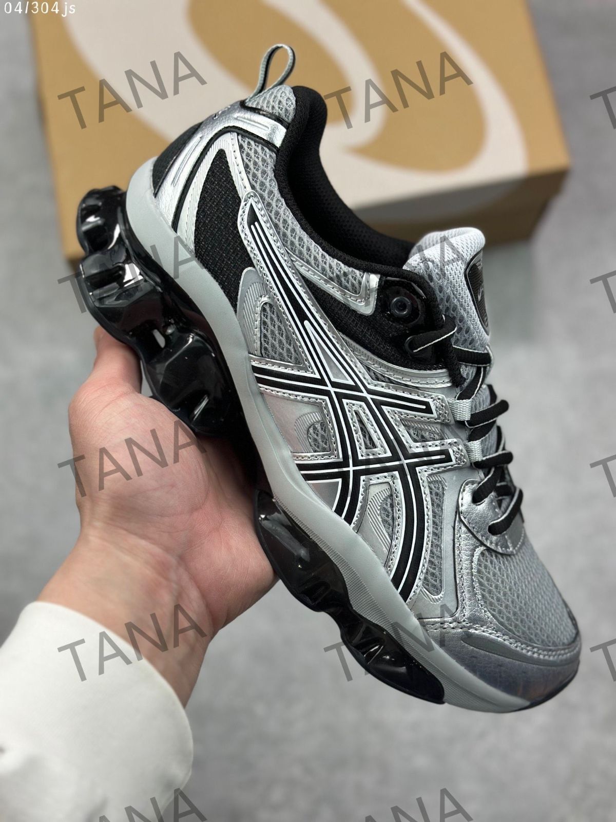 人気 Asics Gel-Quantum Kinetic  メンズ  スニーカー 箱付 01