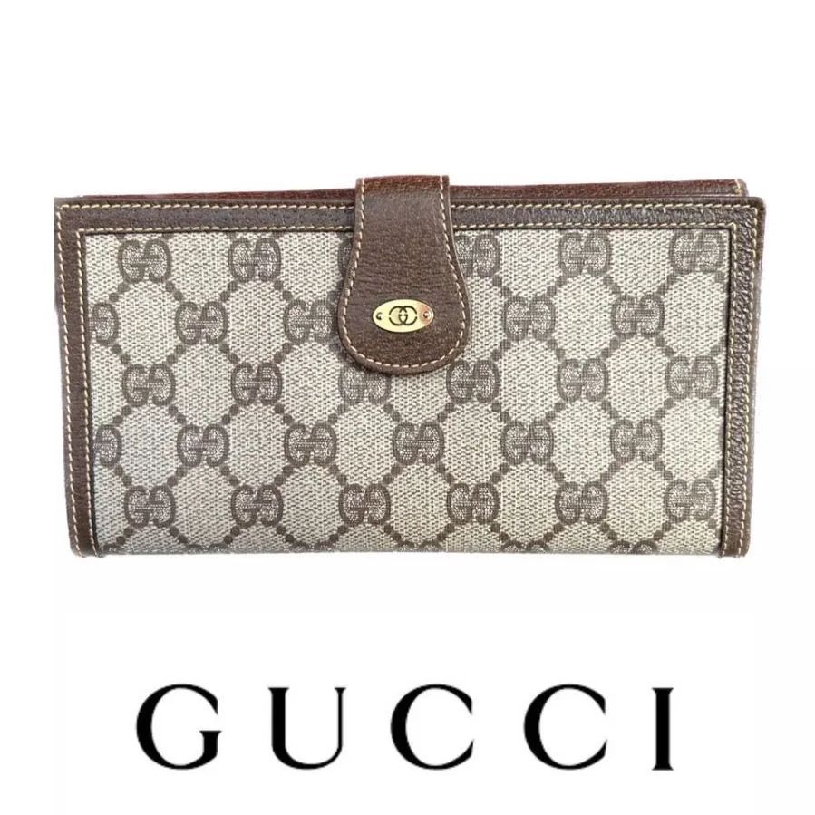 美品☆GUCCI グッチ GGキャンパス 財布 ウォレット オールドグッチ