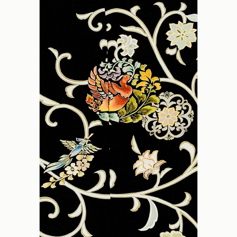 平和屋着物○本加賀友禅作家 小田美知代 黒留袖 道長文箱浜松花唐草文