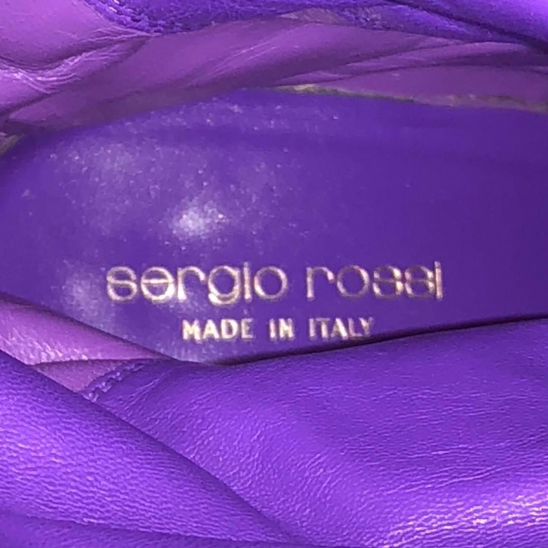  sergio rossi セルジオロッシ ロングブーツ ハイヒール ブラック38 ロングブーツ ブーツ