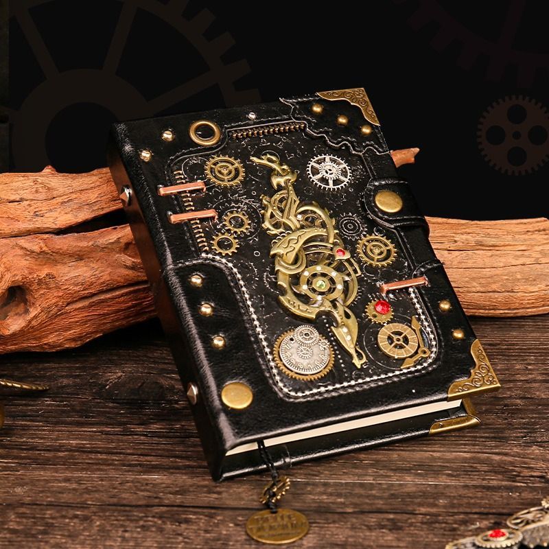 ノート 本 ファンタジー 魔法 スチームパンク インテリア 革