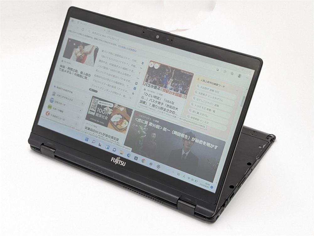 激安 タッチ可 中古ノートパソコン Windows11 Office 高速SSD 13.3型 富士通 U939X/C 第8世代Core i5 8GBメモリ Bluetooth カメラ