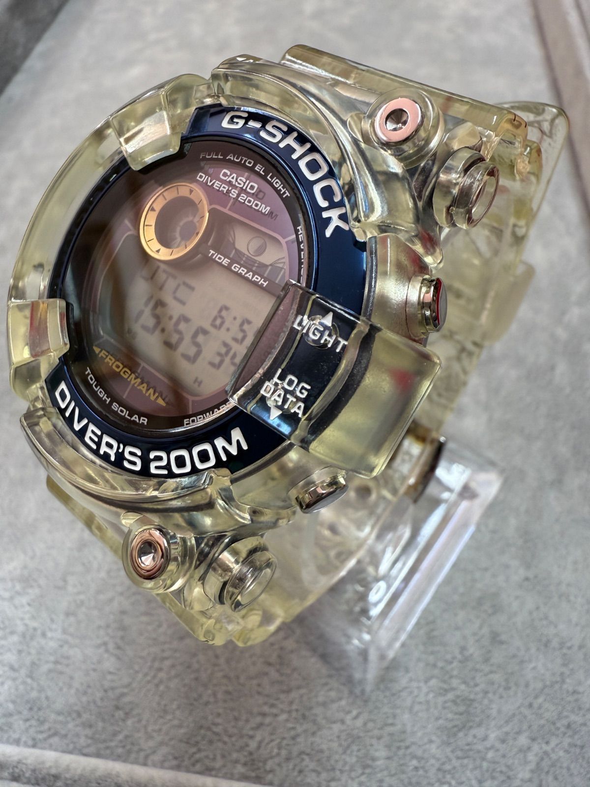 ⭐︎値下げしました⭐︎ジオデシック　シルバー クリスタル オープンリング G-SHOCK（ジーショック） GWX-8903K-7JR イルカクジラ 人気
